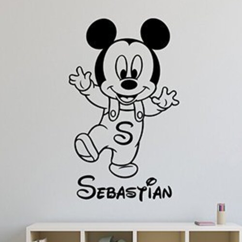 Disney Decal / Mickey Mouse Decal / Custom Disney Wall Decal / Etsy
