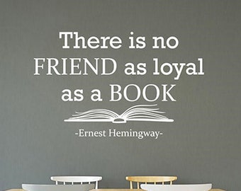 Hemingway Decal Etsy