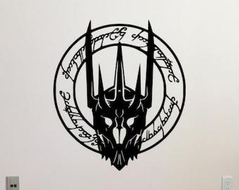 Sauron sticker vinyl muursticker tovenaar kunst aan de muur teken decor poster muurschildering cadeau stencil 4295