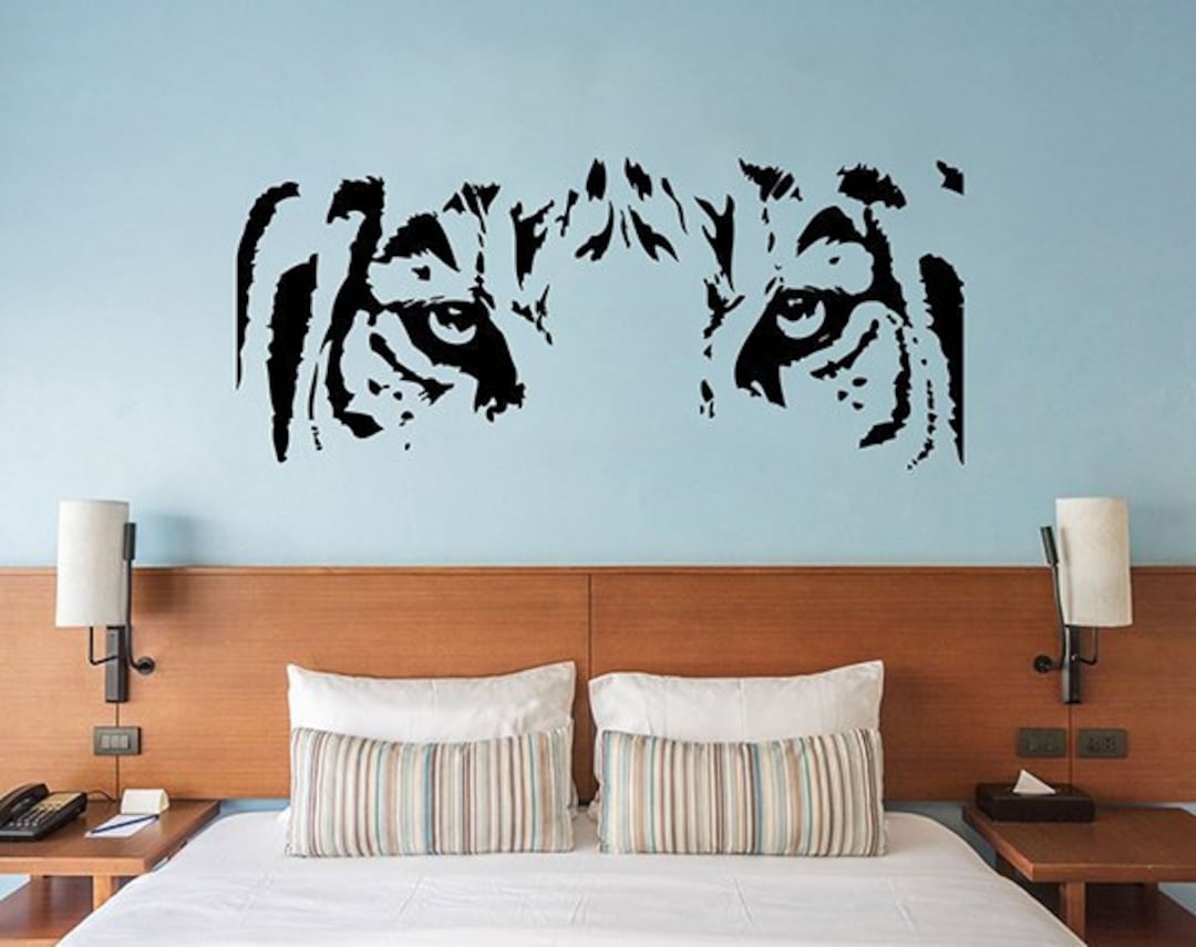 Tiger Wall Decal Vinyl Sticker African Animal Wild Cat Animal Wall Art ...