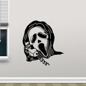 Scary Movie Decal Vinyl Wall Sticker Wall Art Ghost Call Me Movie Killers Decor Horror Poster Mural Gift 2492