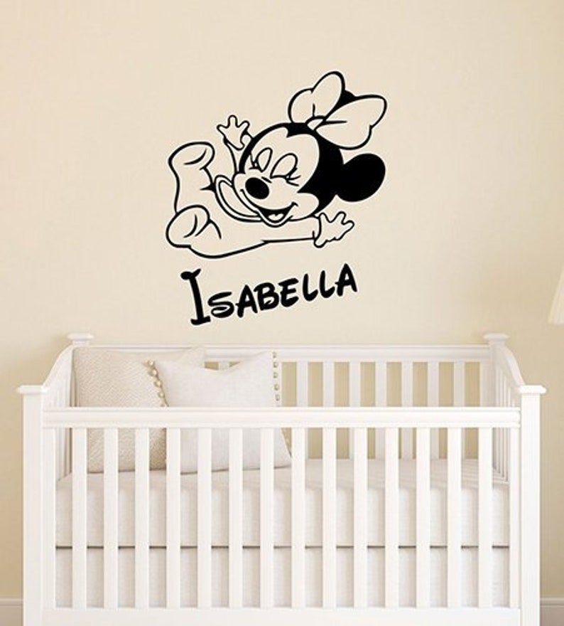 Dibujos Animados Mickey Minnie Mouse Bebe Casa Calcomanias Pegatinas De Pared Para Cuarto De Ninos Bebe