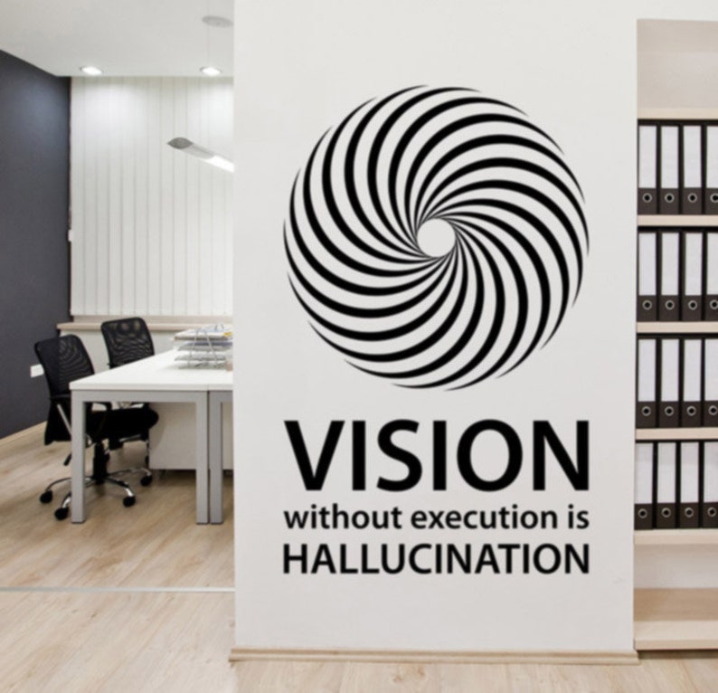 Vision Without Execution Is Hallucination Inspirational Quote | Etsy