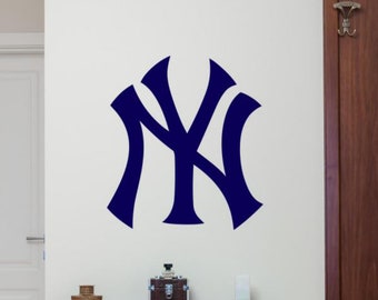 New York Baseball Wall Decal Vinyl Sticker Logo Baseball Wall Art Mascot Living Room Sign Gym Decor Kids Poster Mural Sport Player Gift 2561