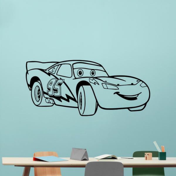 Lightning Mcqueen Wall Sign Etsy