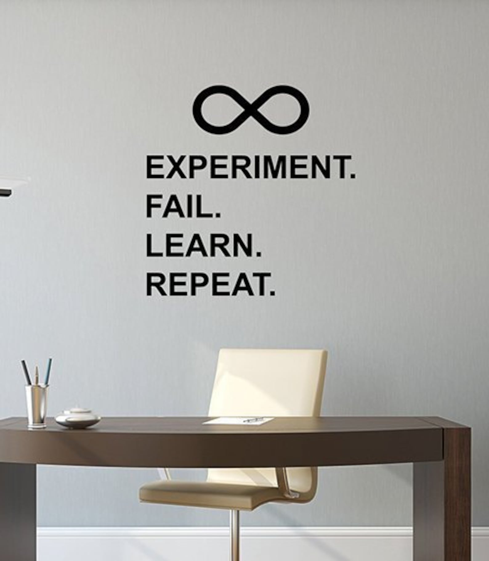 Experiment Fail Learn Repeat Science Wall Decal Vinyl Sticker Study ...