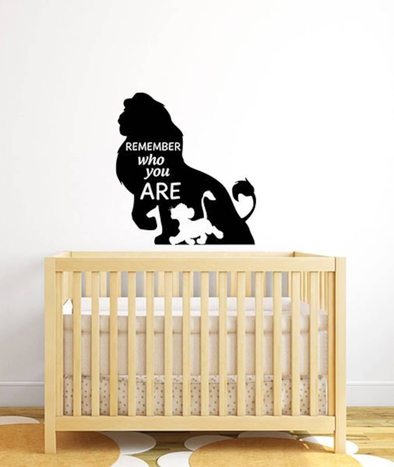 Remember Who You Are Lion King Quote Wall Decal Mufasa Simba Etsy
