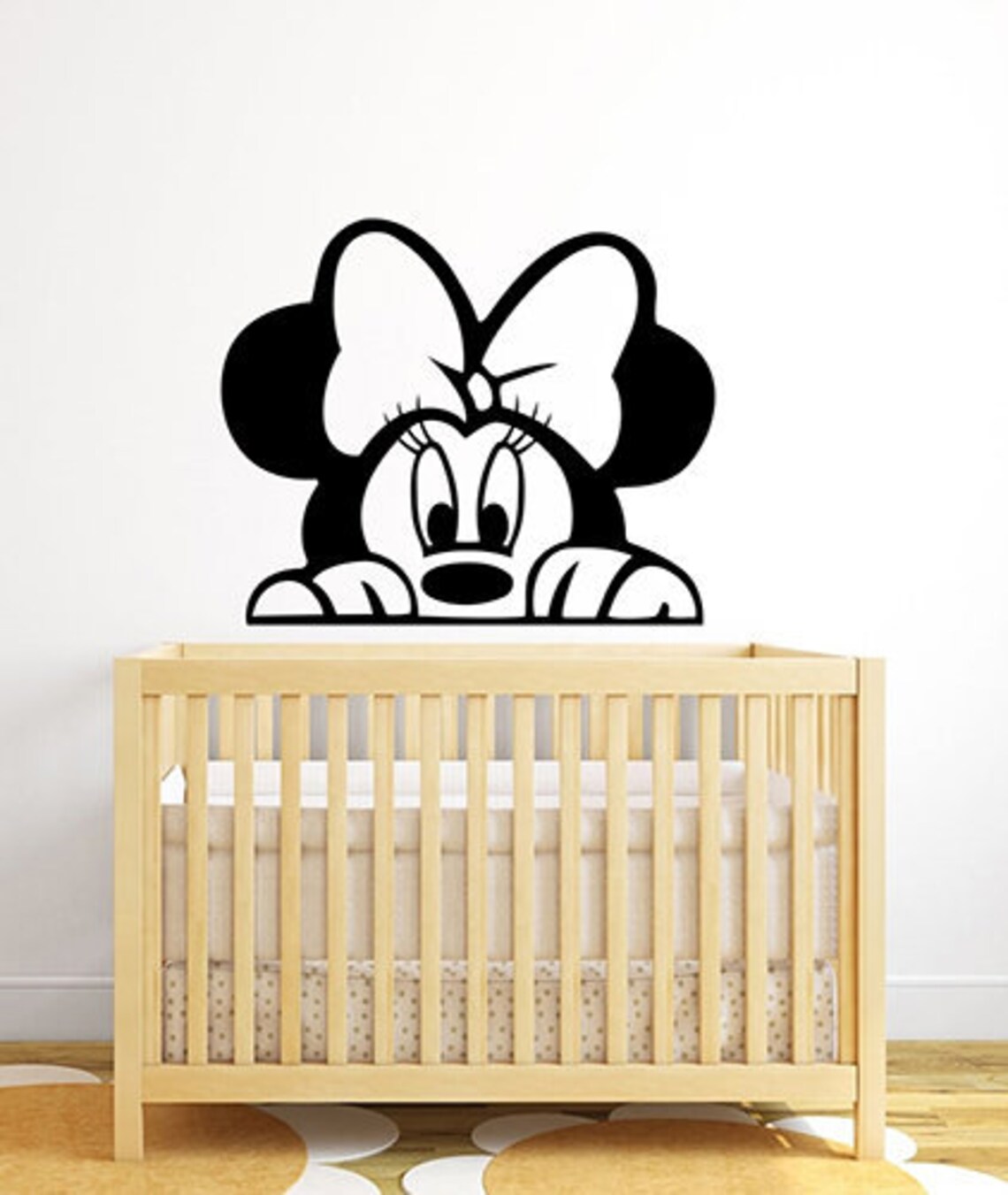 Minnie Mouse Wall Decal Walt Disney Character Vinyl Sticker Etsy