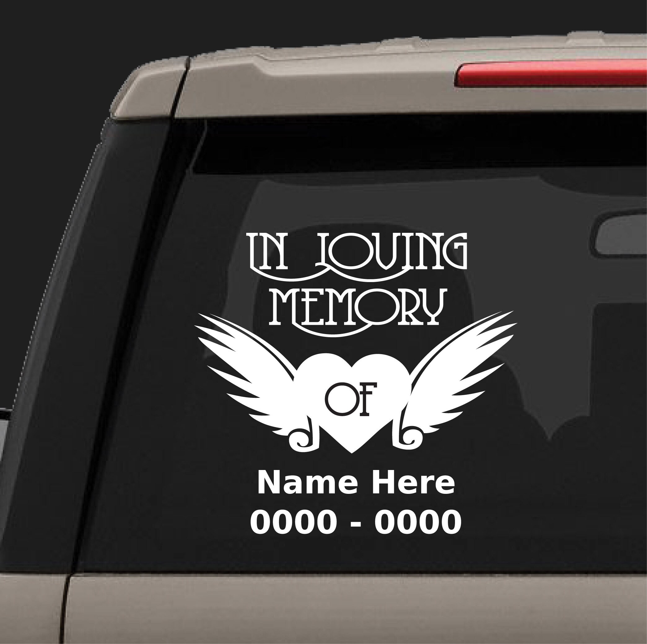 In Loving Memory Of Customized Decal In Memory of Custom Etsy