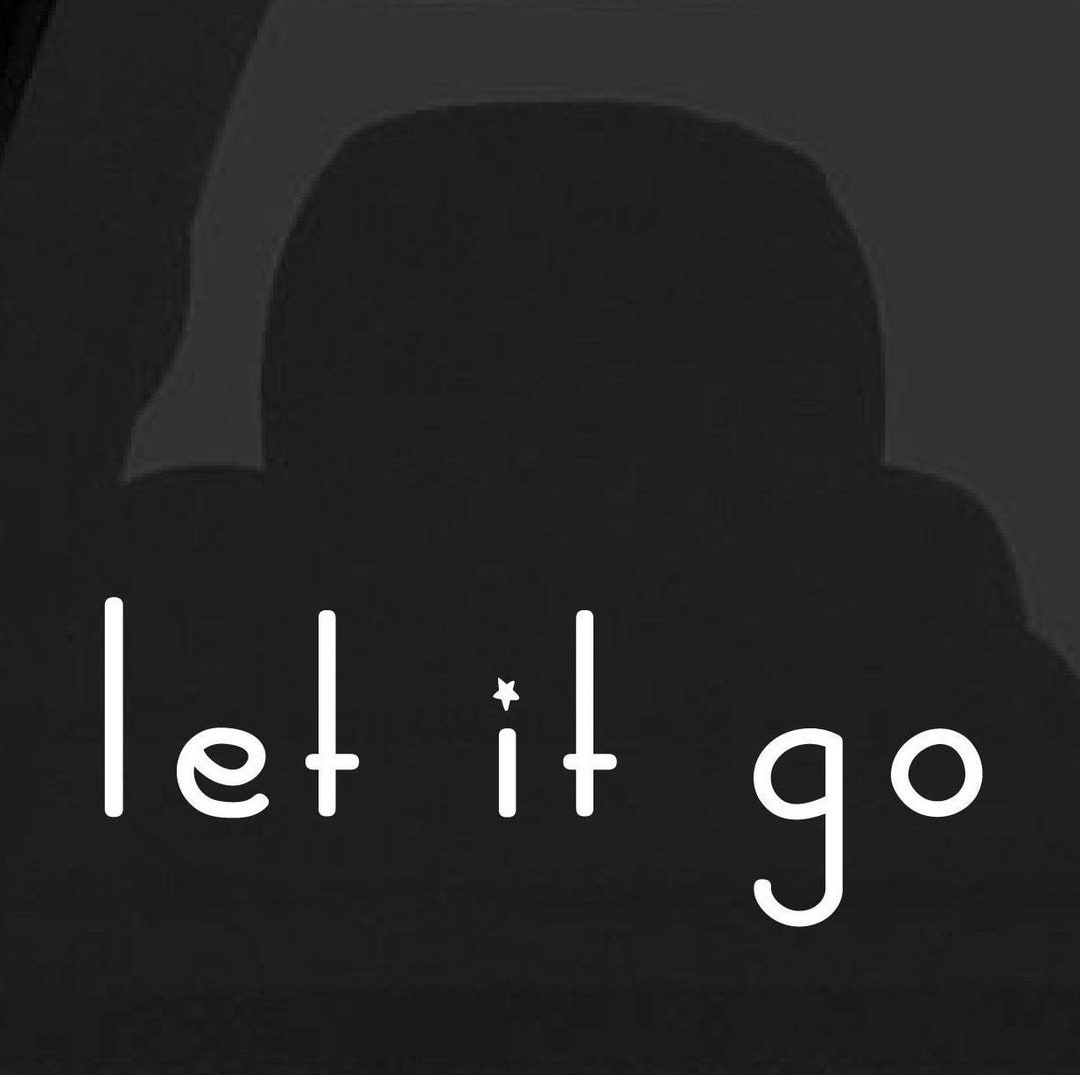 Let It Go Let It Go Car Decal Let It Go Words Inspirational - Etsy