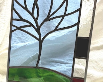Stained Glass Freehand Tree