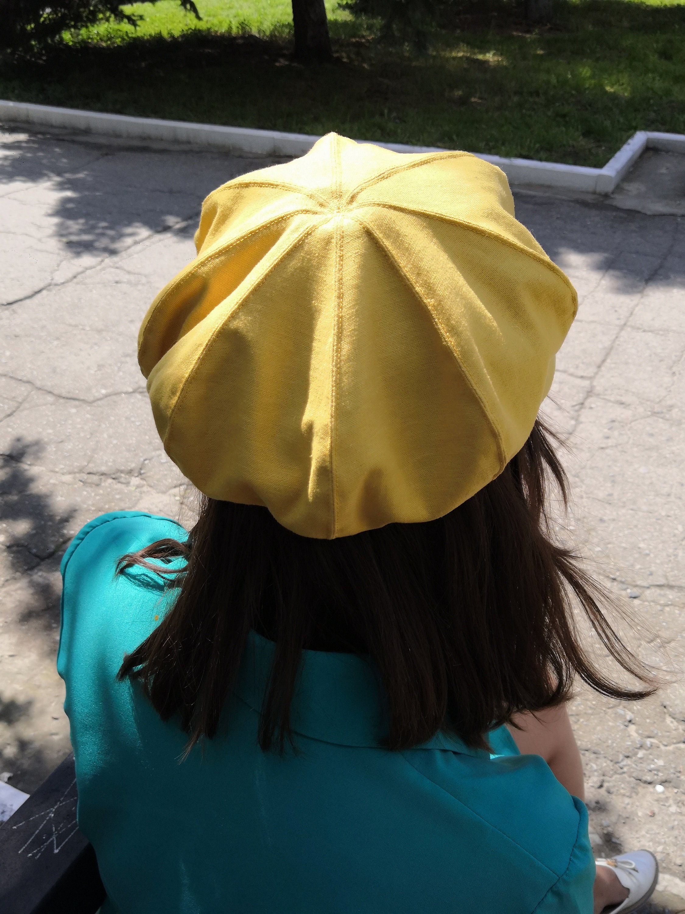 Yellow newsboy cap women Casual Hat Spring Style Womens | Etsy