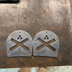 Civil war artillery heel plates