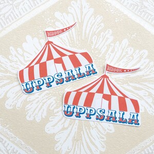 Uppsala circustent, Zweden, papier gestanst sticker, stationair, happy planner, bujo, dagboek, penpalling, scrapbooking, kindle, freakshow,