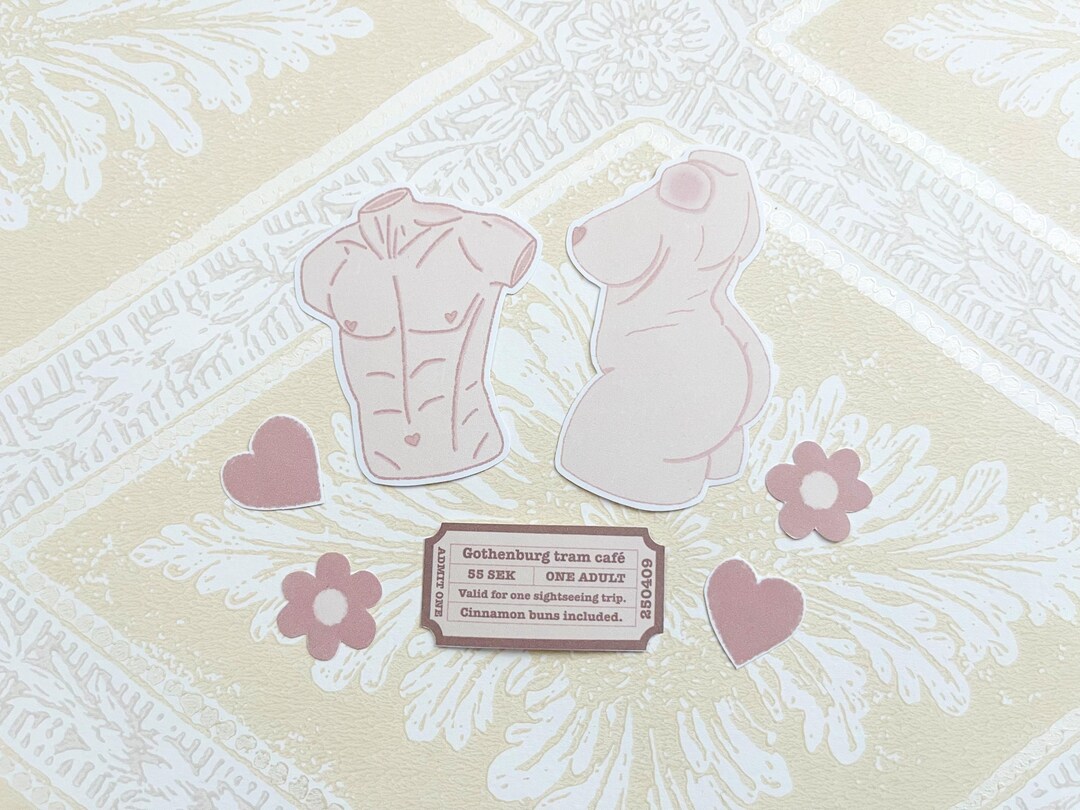 Body Positive Men and Women, Pack of 7 Stickers, Love Yourself, Self ...