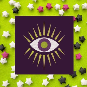 Majora’s Eye, Evil Eye, Halloween, papeterie, art numérique, imprimé, correspondant, carte postale carrée, inspiré de Zelda