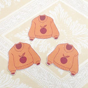 Herfstappeltrui, oogstseizoen, papieren gestanste sticker, briefpapier, halloween, vrolijke planner, dagboek, pennen, plakboek, kindle