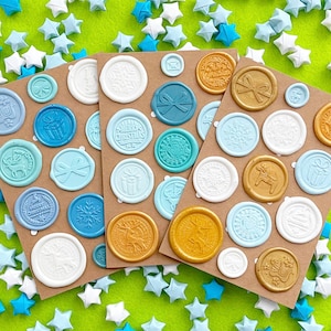 País de las maravillas invernal, sellos de cera navideños, hojas de pegatinas, caballo Dala, pegatinas adhesivas, papelería, regalos por correspondencia, pegatinas para sobres de cartas