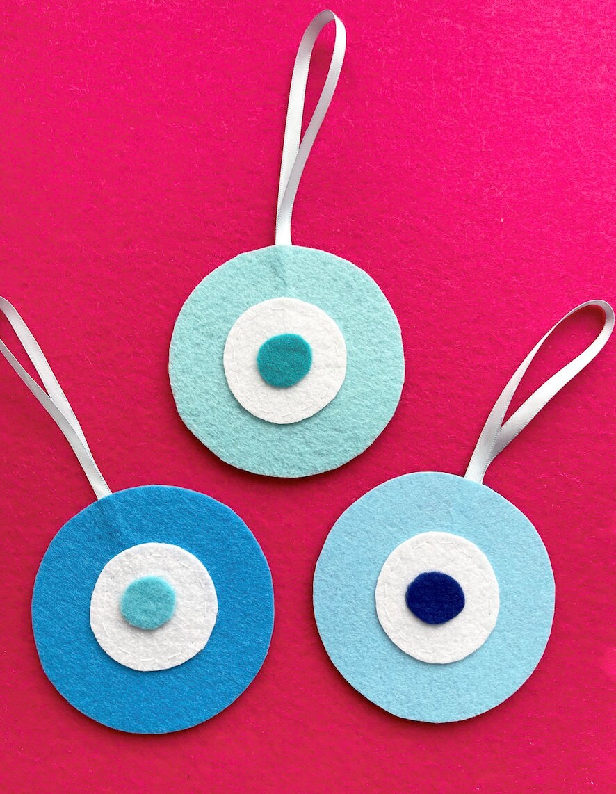 Nazar - Evil Eye - Felt ornaments