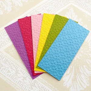 Lot de 6 papiers 3D en relief arc-en-ciel avec fleurs, papier à motifs, scrapbooking, carnet de bordelures, fabrication de cartes, correspondants, travaux manuels, fournitures