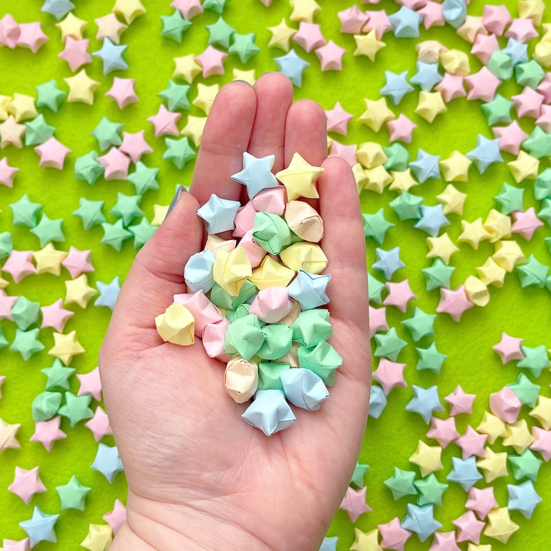 Paper Star Printable File Origami Paper Stars Digital - Etsy