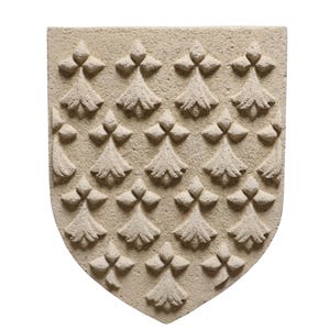 Coat of arms of Brittany, coat of arms in handcrafted reconstituted stone