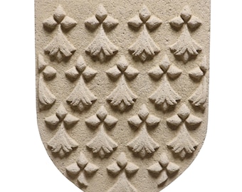 Coat of arms of Brittany, coat of arms in handcrafted reconstituted stone