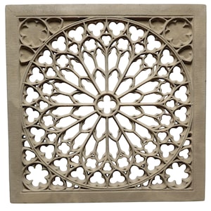 Notre-Dame Cathedral Rose Window – Genuine Reconstituted Stone – French Handcrafted