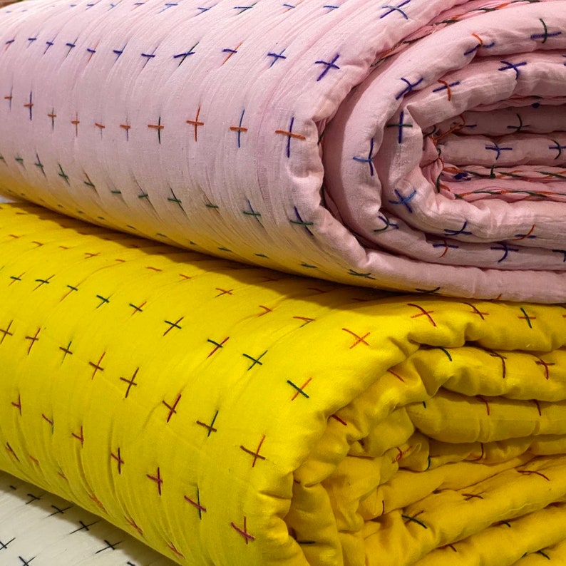 Handmade Cotton Quilt KIng & Twin Size Quilt Jaipuri Quilt Etsy