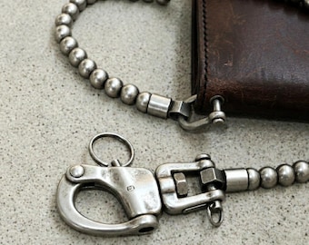 Stainless Steel Wallet Chain | Biker Pants Chain Silver Tone | Punk Rock Chain | Gothic Grunge Accessory