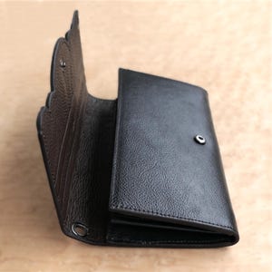 black leather wallet