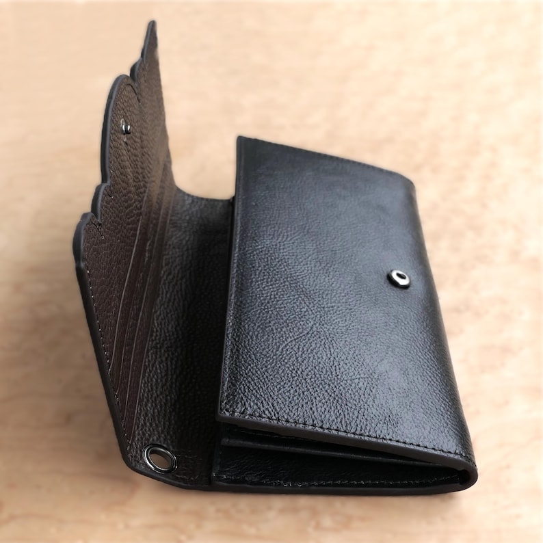 black leather wallet