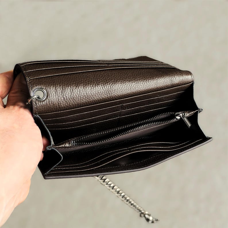 motorcycle leather wallet