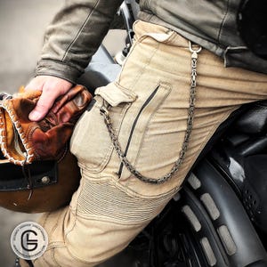 Biker Wallet Chain Vintage Style | Rockabilly Pants Chain | Rocker Wallet Chain | Brass Key Chain | Alternative Grunge Jewelry