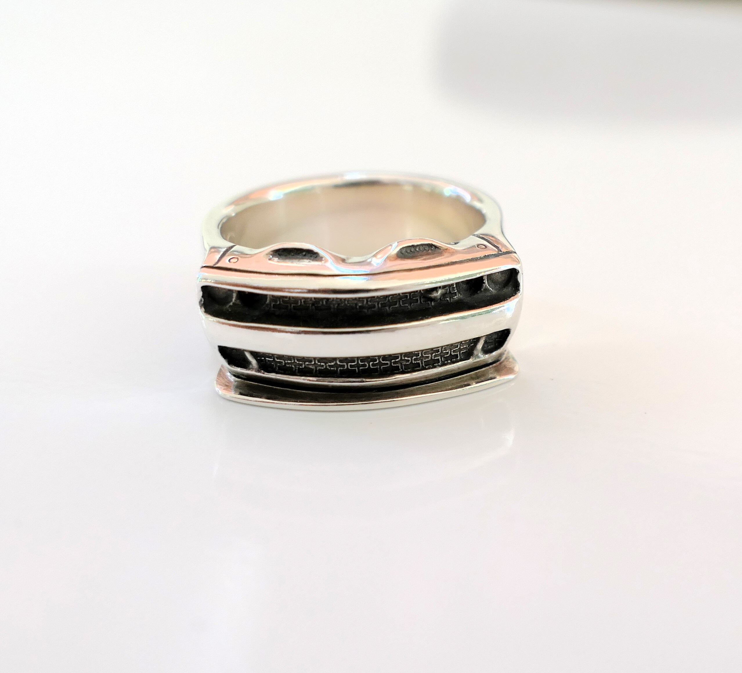 Dodge Challenger SRT Hellcat Ring Made of 925 Silver Etsy