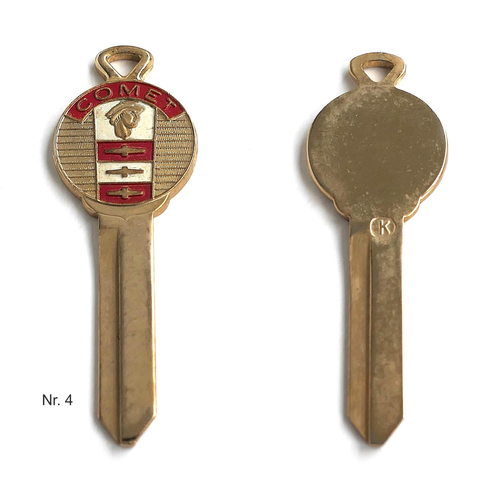 Vintage Ford Mercury Comet Key Blank | Old Car Keys | Crest Key Uncut ...