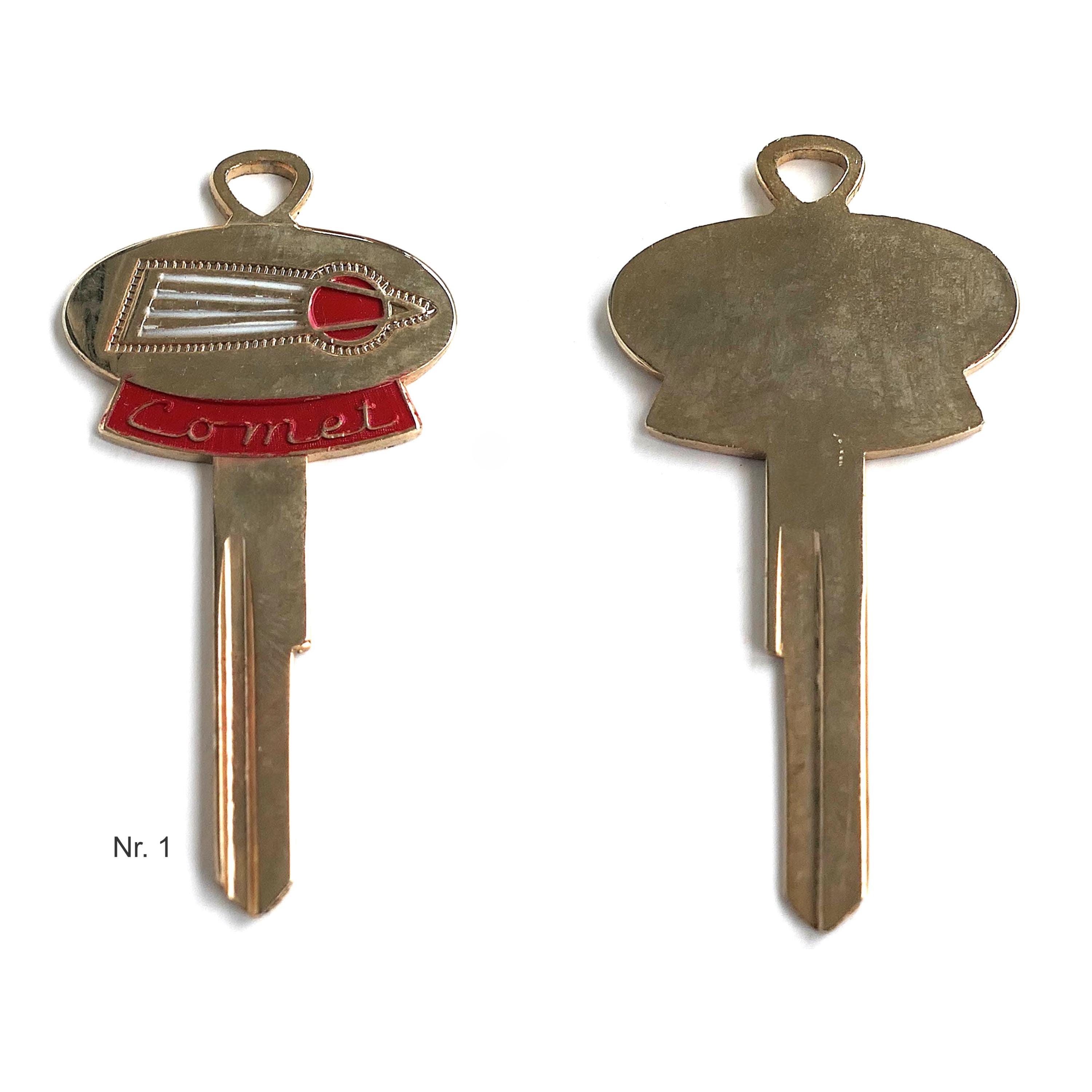 Vintage Ford Mercury Comet Key Blank | Old Car Keys | Crest Key Uncut ...