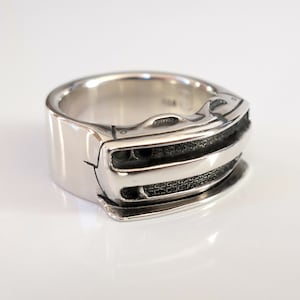 Challenger Front Grill | Handmade Silver Ring | Gift for Muscle Car Enthusiasts | Sports Car Accessories | Car Guy Gift | Hellcat Jewelry