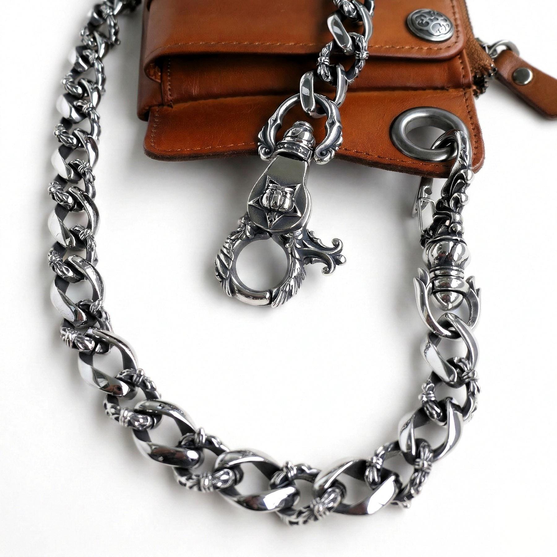 Vintage Wallet Chain Silver - Etsy