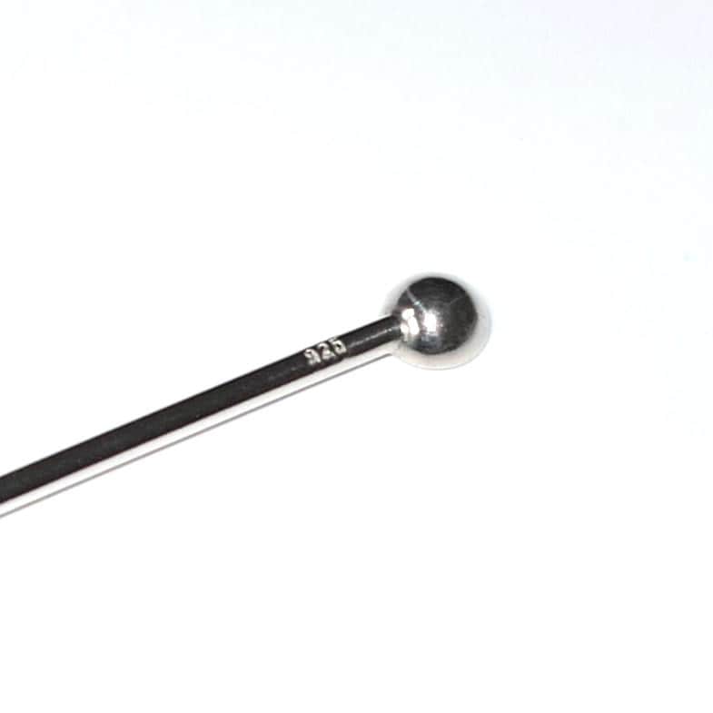 Ensemble Cure-dents + Nettoyant Pour Oreilles En Argent Sterling 925 - Neuf, Motif, Fabrication Inde
