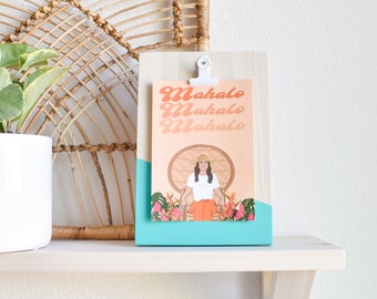 Modern Picture Holder | Painted Decorative Clipboard | Gift for Teacher, Co-Worker, Friend