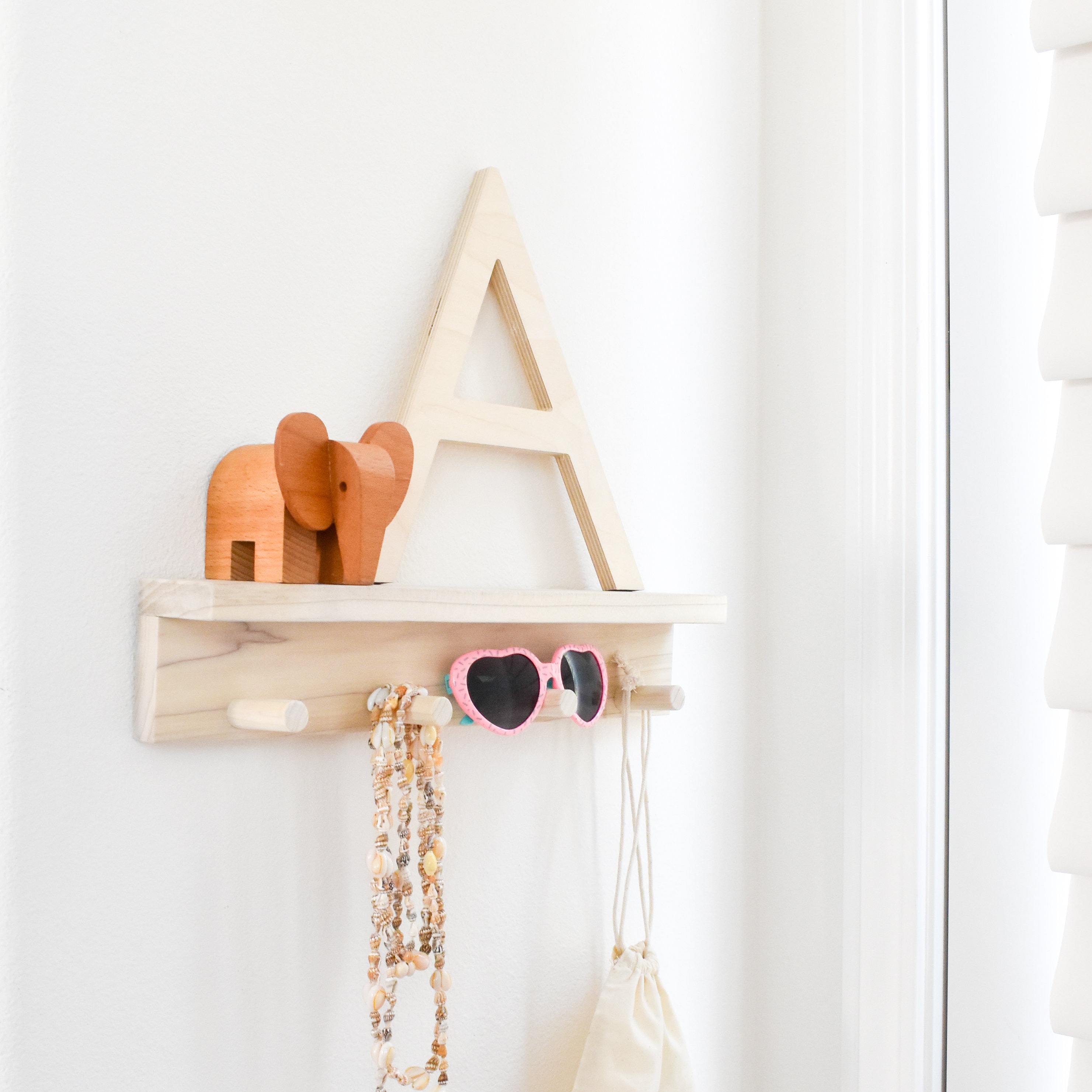 Wooden Peg Rail for Kids Room Nursery Clothes Rack Custom Etsy