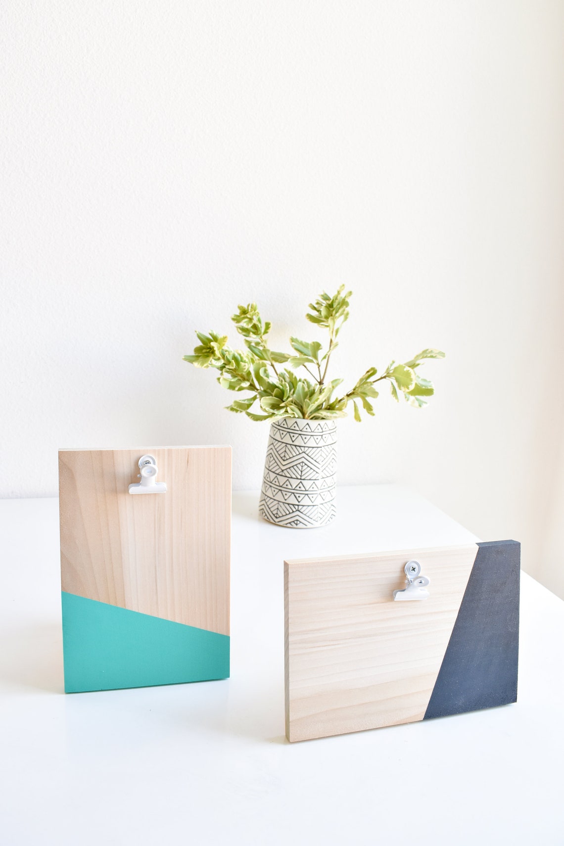 Modern Picture Holder Painted Decorative Clipboard Etsy