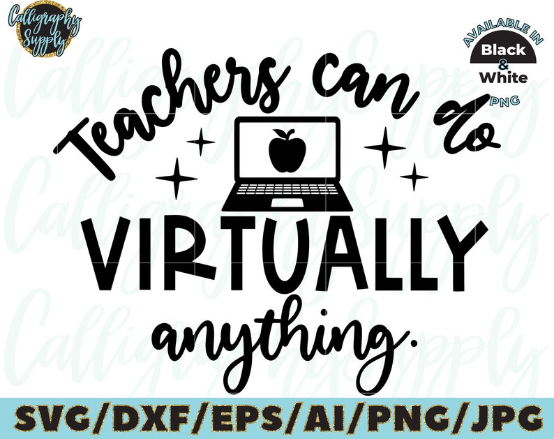 Download Teachers can virtually do anything SVG Cut File vinyl decal | Etsy