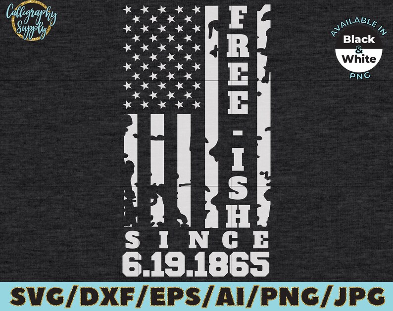 Download Juneteenth Day SVG American Flag SVG Free-ish SVG Cut File ...