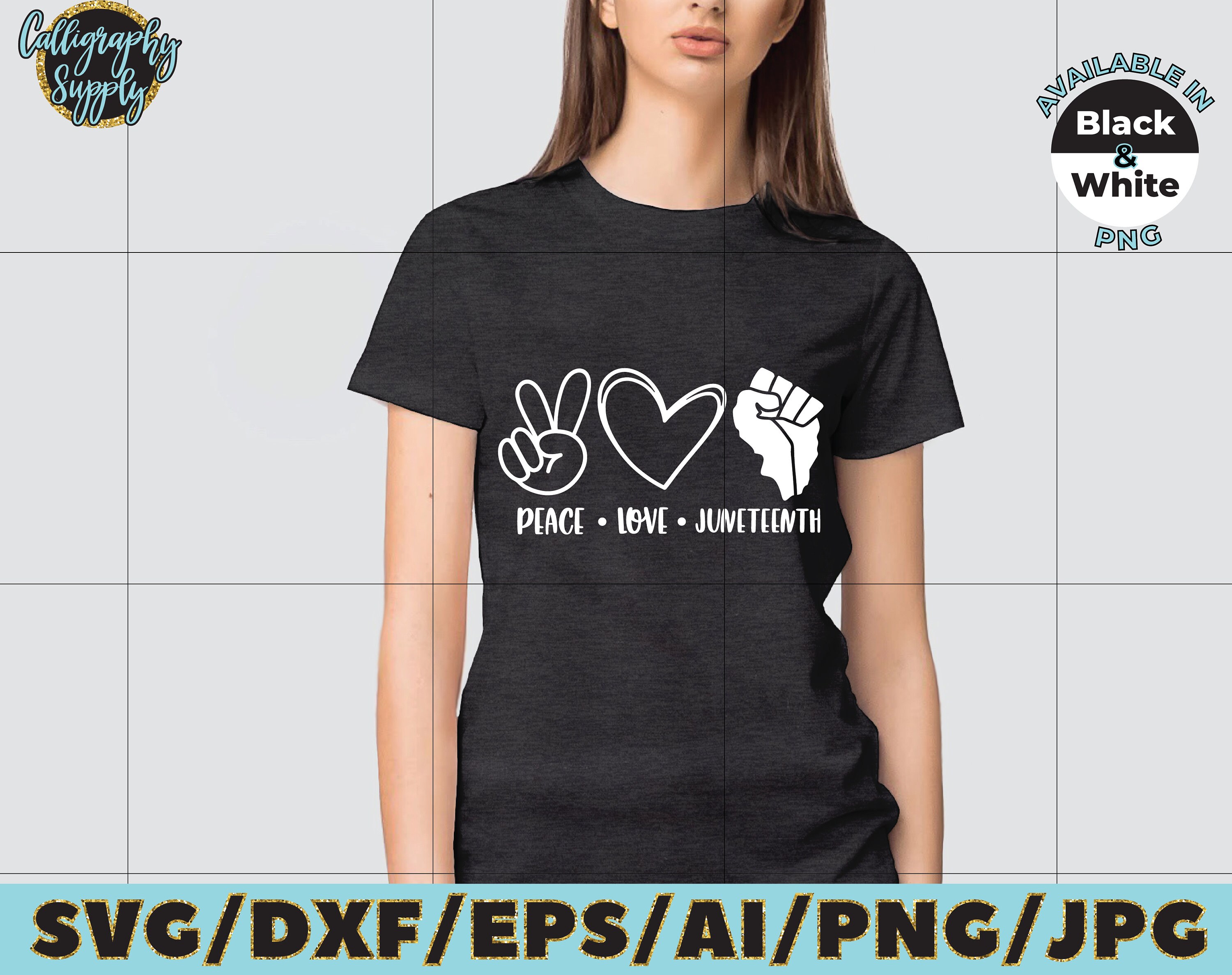 Download Peace Love Juneteenth SVG Freedom Day SVG Cut File vinyl ...