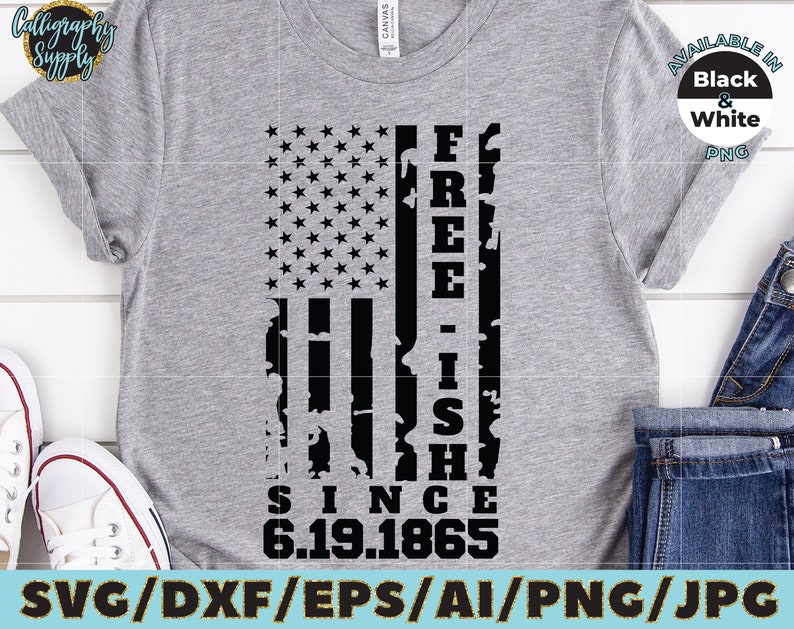 Download Juneteenth Day SVG American Flag SVG Free-ish SVG Cut File ...