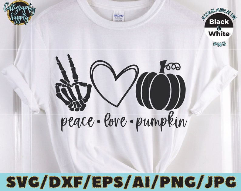 Download Peace Love Pumpkin SVG Halloween SVG Cut File vinyl decal ...