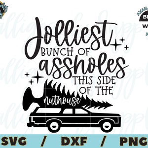 Jolliest Bunch SVG Merry Christmas SVG Cut File Vinyl Decal File for ...