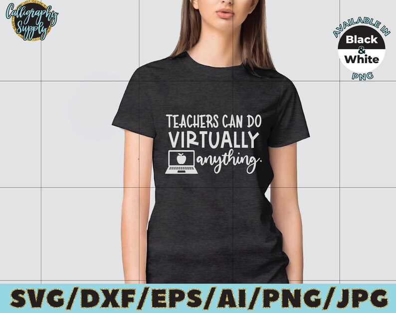 Download Teachers can virtually do anything SVG Cut File vinyl decal | Etsy